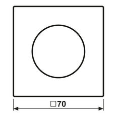 Jung LS Range Rotary Dimmer Cover Anthracite - AL1740AN