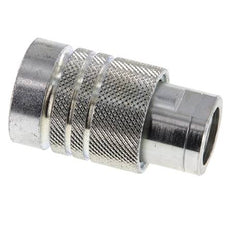 Steel DN 10 Hydraulic Coupling Socket 8 mm L Compression Ring ISO 7241-1 A/8434-1 D 16mm
