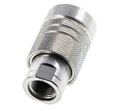 Steel DN 10 Hydraulic Coupling Socket 8 mm L Compression Ring ISO 7241-1 A/8434-1 D 16mm