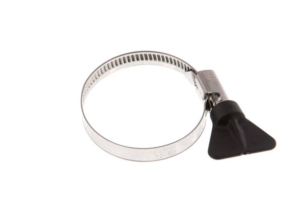 35 - 50 mm Hose Clamp with a Stainless Steel 304 9 mm band With Butterfly Handle - Norma [2 Pieces]