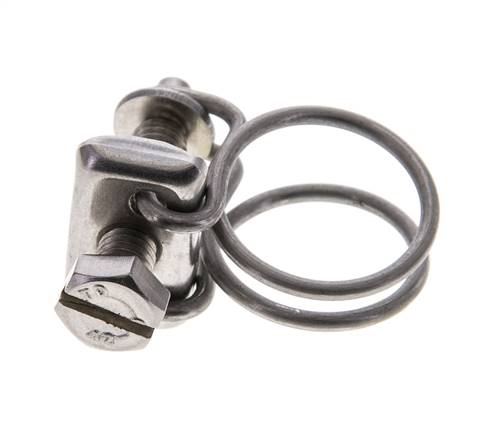 17 - 20 mm Hose Clamp Stainless Steel 304 [2 Pieces]