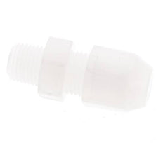 4x6mm & R1/8'' PVDF Straight Hose Fitting with Male Threads 10bar/145psi