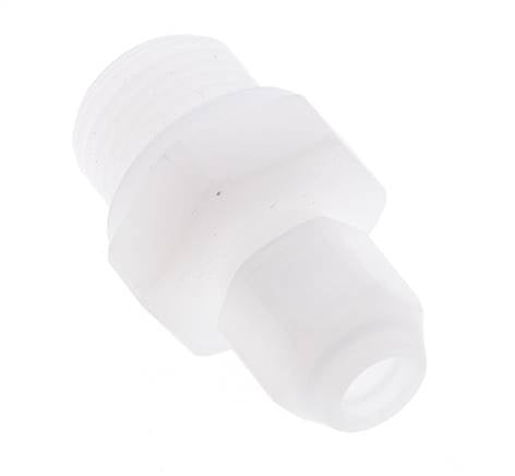 4x6mm & G1/8'' PVDF Straight Hose Fitting with Male Threads 10bar/145psi