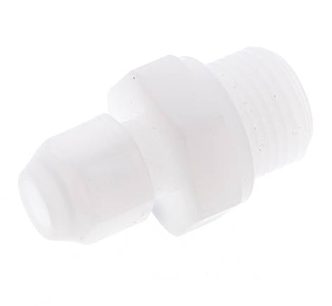 4x6mm & G1/8'' PVDF Straight Hose Fitting with Male Threads 10bar/145psi