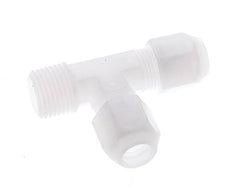 10x12mm & R1/2'' PP Right Angle Tee Hose Fitting with Male Threads 10bar/145psi