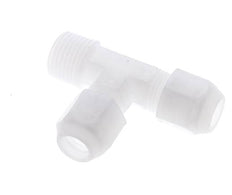 10x12mm & R1/2'' PP Right Angle Tee Hose Fitting with Male Threads 10bar/145psi