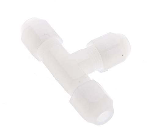 4x6mm PVDF T-Shape Hose Fitting 10bar/145psi
