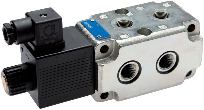 G3/8'' 6/2-Way Hydraulic Solenoid Diverter Valve 250bar 24VDC