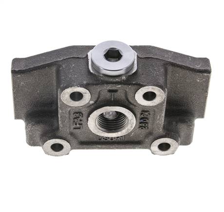 Hydraulic Hand Lever Valve Outlet Section G1/2 Tank Port