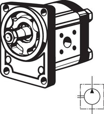 Hydraulic Gear Pump 19cm³ 210bar Bosch Flange Size 2 - Rexroth