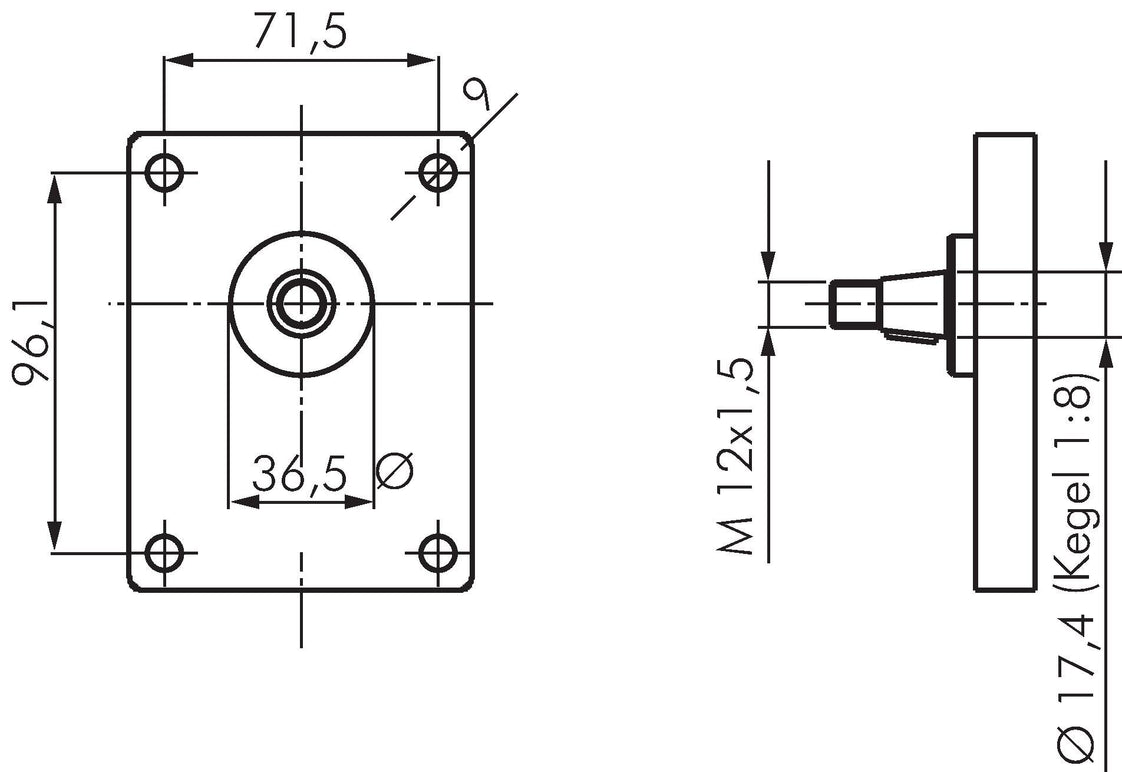 Hydraulic Gear Pump 11cm³ 250bar Plessey Flange Size 2 - Rexroth