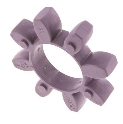 ROTEX Size 65 Jaw Coupling Spider 98 Shore A Violet - KTR