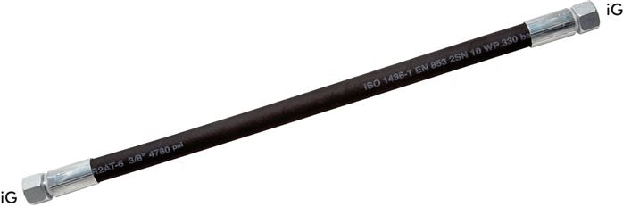 2SN Hydraulic Hose With M36x2.0 DKO/DKO Fitting 165 bar (OP) 3.2 m