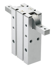 D25 mm 2-Jaw 180 deg Angular Double Acting Pneumatic Gripper Standard Through Hole Jaws