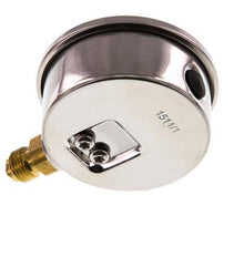0..1 Bar (0..15 psi) Glycerin Pressure Gauge Below Stainless steel/Brass 63 mm Class 1.6