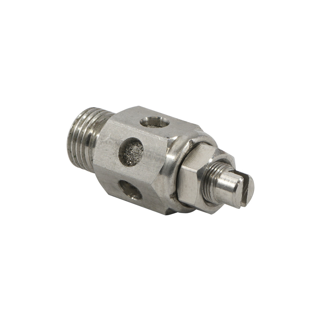 1/2" NPT Stainless Steel Throttle Valve with Silencer [50 pieces]