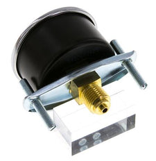 0..100 Bar (0..1450 psi) Panel Mount Pressure Gauge Steel/Brass 50 mm Class 2.5 (Bracket)