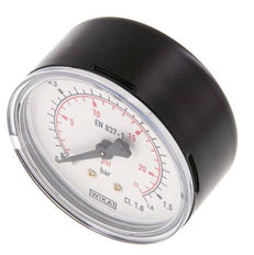 0..1.6 Bar (0..23 psi) Pressure Gauge Rear Steel/Brass 63 mm Class 1.6