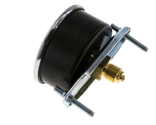 0..4 Bar (0..58 psi) Panel Mount Pressure Gauge Steel/Brass 63 mm Class 2.5 (Bracket)