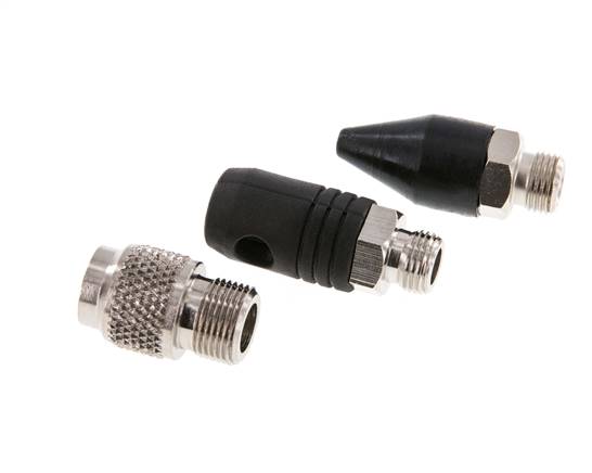 TYPHOON Standard/Pro Rubber Nozzle Set (Safety Nozzle Cone Nozzle) With Male Thread