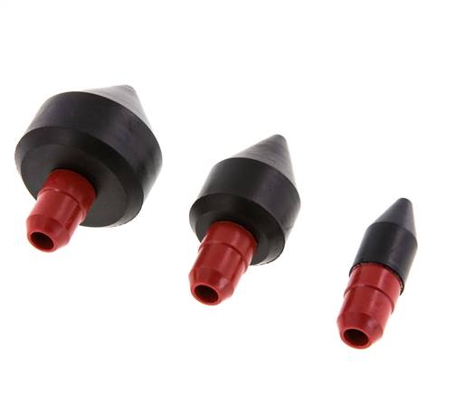Rubber Nozzles Set 14, 25 And 34mm For CEJN Air Blow Gun