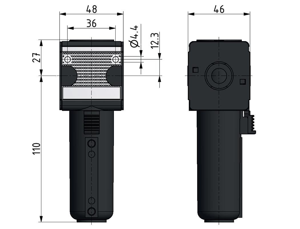Activated Carbon Filter G1/4'' 380 l/min Semi-Auto Metal Multifix 1