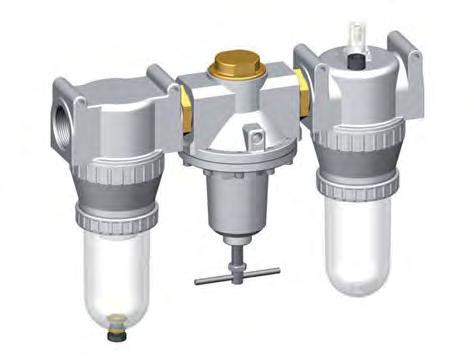 FRL 3-Part G1 1/4'' 4900 l/min 0.5-10.0bar/7-145psi Semi-Auto Polycarbonate Standard 5
