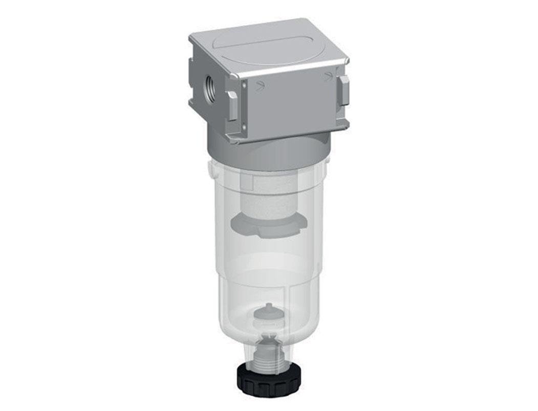 Filter 5microns G1/8'' 1000 l/min Semi-Auto Polycarbonate Multifix 0
