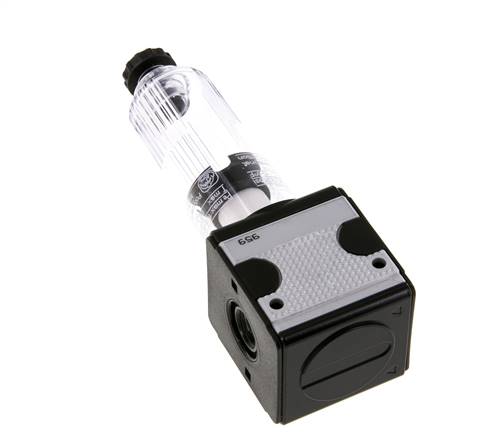 Filter 5microns G1/4'' 2000 l/min Semi-Auto Polycarbonate Multifix 1
