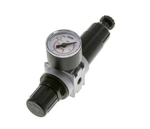 Filter-Regulator G1/8'' 1450 l/min 0.5-10.0bar/7-145psi Semi-Auto 40 mm Pressure Gauge Metal Multifix 0
