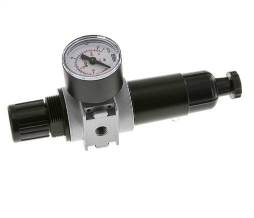 Filter-Regulator G1/8'' 1450 l/min 0.5-10.0bar/7-145psi Semi-Auto 40 mm Pressure Gauge Metal Multifix 0