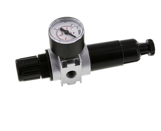 Filter-Regulator G1/4'' 1450 l/min 0.5-10.0bar/7-145psi Semi-Auto 40 mm Pressure Gauge Metal Multifix 0