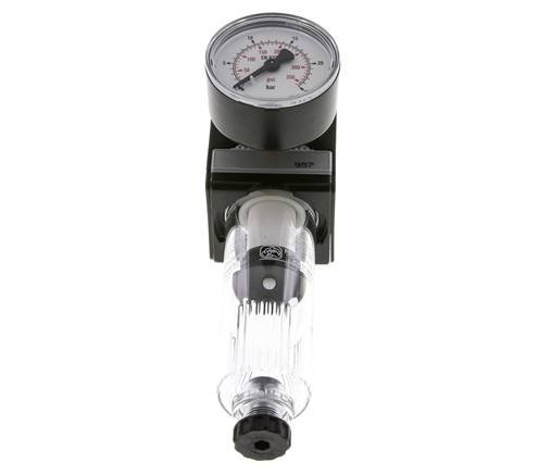 Filter-Regulator G1/4'' 1600 l/min 0.5-16.0bar/7-232psi Semi-Auto Polycarbonate Multifix 1