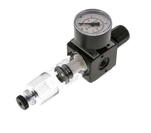 Filter-Regulator G1/4'' 1600 l/min 0.5-10.0bar/7-145psi Semi-Auto Polycarbonate Multifix 1
