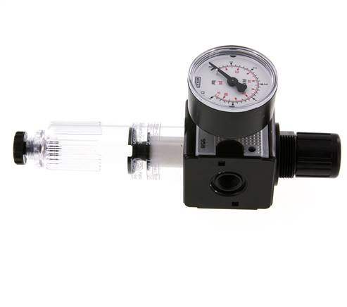 Filter-Regulator G1/4'' 1600 l/min 0.1-3.0bar/1-44psi Semi-Auto Polycarbonate Multifix 1