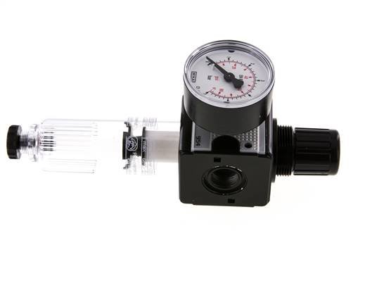 Filter-Regulator G3/8'' 1600 l/min 0.1-3.0bar/1-44psi Semi-Auto Polycarbonate Multifix 1