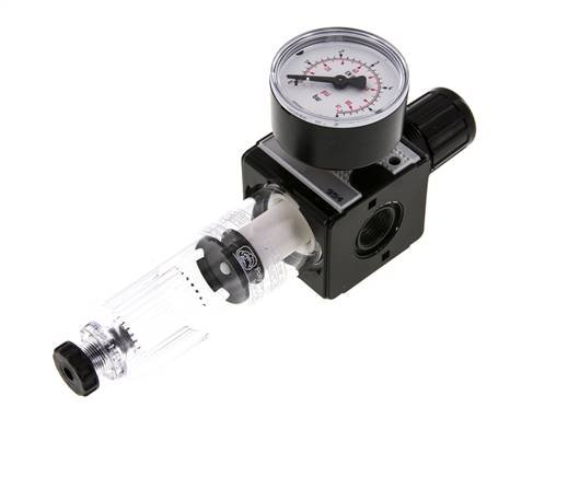 Filter-Regulator G3/8'' 1600 l/min 0.1-3.0bar/1-44psi Semi-Auto Polycarbonate Multifix 1
