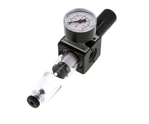 Filter-Regulator G3/8'' 1600 l/min 0.1-3.0bar/1-44psi Semi-Auto Cylinder Lock Polycarbonate Multifix 1