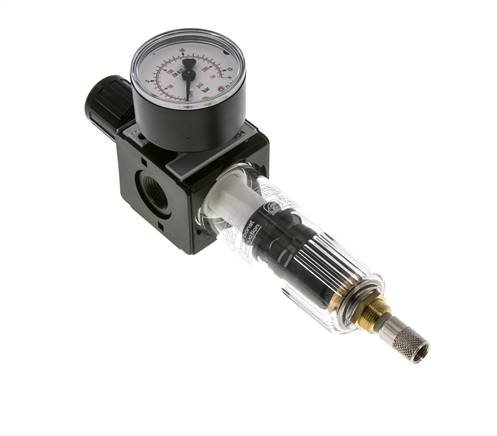 Filter-Regulator G3/8'' 1600 l/min 0.5-10.0bar/7-145psi Auto (Closed Without Pressure) Polycarbonate Multifix 1
