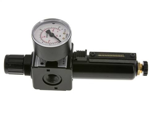 Filter-Regulator G3/8'' 1600 l/min 0.5-10.0bar/7-145psi Semi-Auto Metal Multifix 1