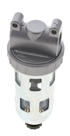 Filter 5microns G1/4'' 800 l/min Semi-Auto Protective Cage Polycarbonate Standard 1