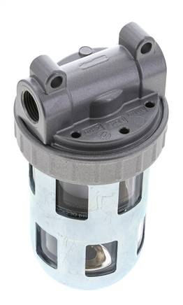 Filter 40microns G3/8'' 3100 l/min Semi-Auto Protective Cage Polycarbonate Standard 2