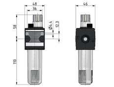 Lubricator G3/8'' Metal Multifix 1