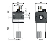 Lubricator G3/4'' Protective Cage Polycarbonate Multifix 2
