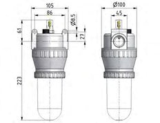 Lubricator G3/4'' Metal Standard 5