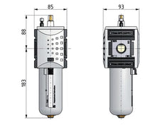 Lubricator G3/4'' Metal Futura 4