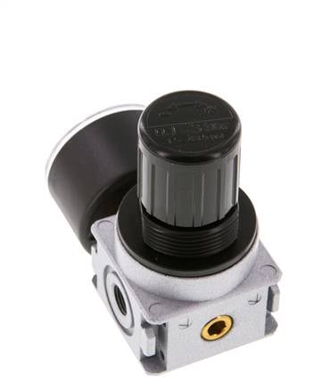 Pressure Regulator G1/8'' 1450 l/min 0.1-3.0bar/1-44psi Zinc Die-Cast 40 mm Pressure Gauge Multifix 0