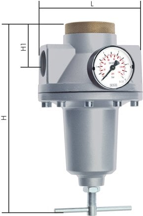 Pressure Regulator G1 1/4'' 15100 l/min 0.5-16.0bar/7-232psi Zinc Die-Cast Standard 7