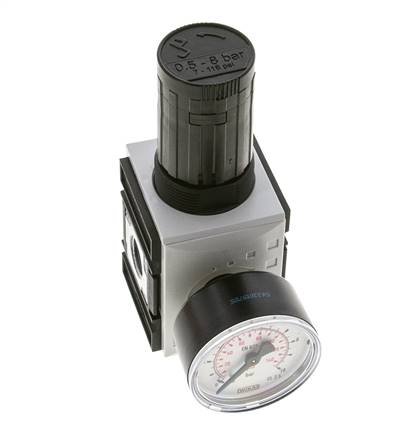 Pressure Regulator for Manifold Assembly G1/4''&3/8'' 2500 l/min 0.5-8.0bar/7-116psi PA Futura 1