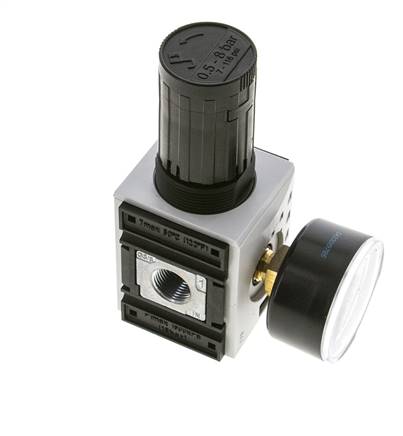 Pressure Regulator for Manifold Assembly G1/4''&3/8'' 2500 l/min 0.5-8.0bar/7-116psi PA Futura 1